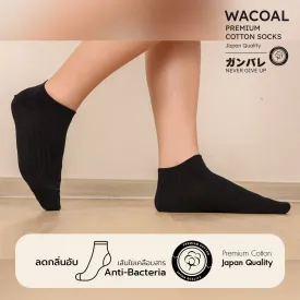 ถุงเท้าข้้อสั้น Cotton Socks Anti-bacteria รุ่น WW1106  สีดำ (BL)