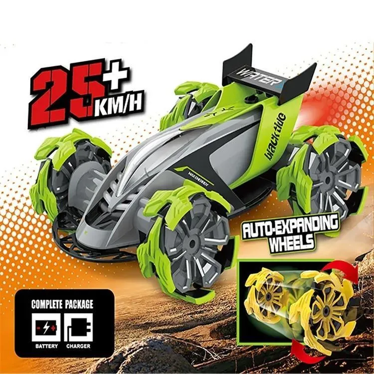 1:12 2.4G 6CH RC Spray Variant Explosive Wheel Stunt car (battery charge light music)