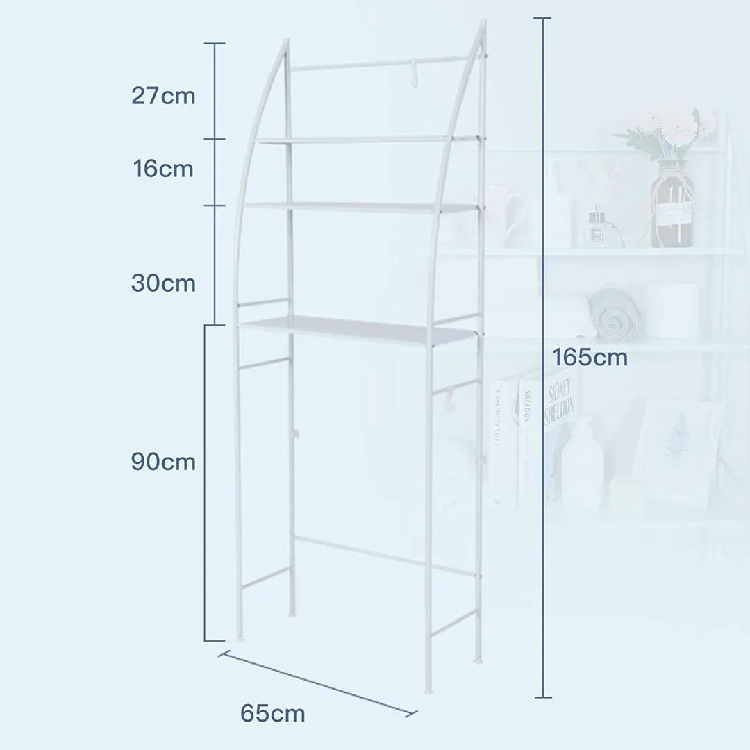 3-Tier Space-Saving Washing Machine Storage Shelf