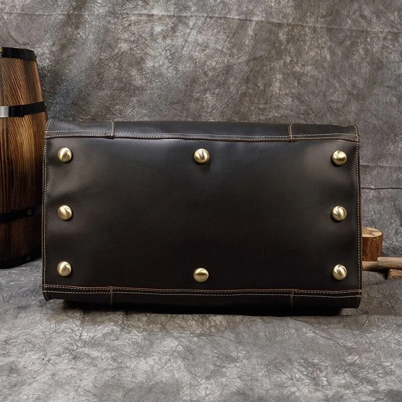 Alastair Crazy Horse Leather Duffel Bag