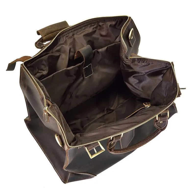 Alastair Crazy Horse Leather Duffel Bag