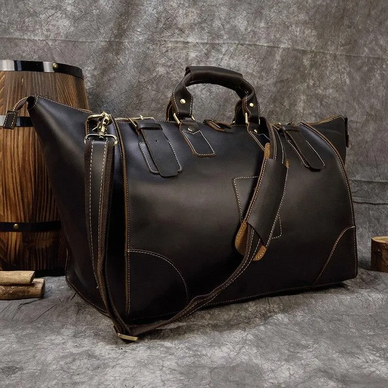 Alastair Crazy Horse Leather Duffel Bag