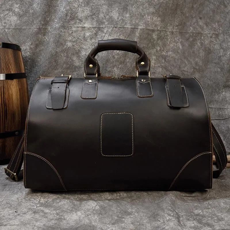 Alastair Crazy Horse Leather Duffel Bag