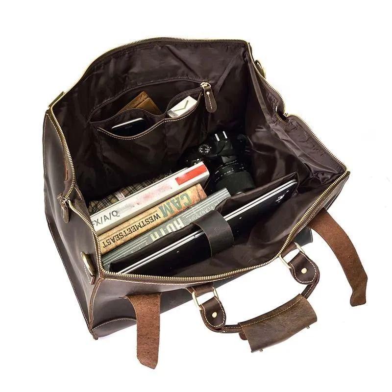 Alastair Crazy Horse Leather Duffel Bag