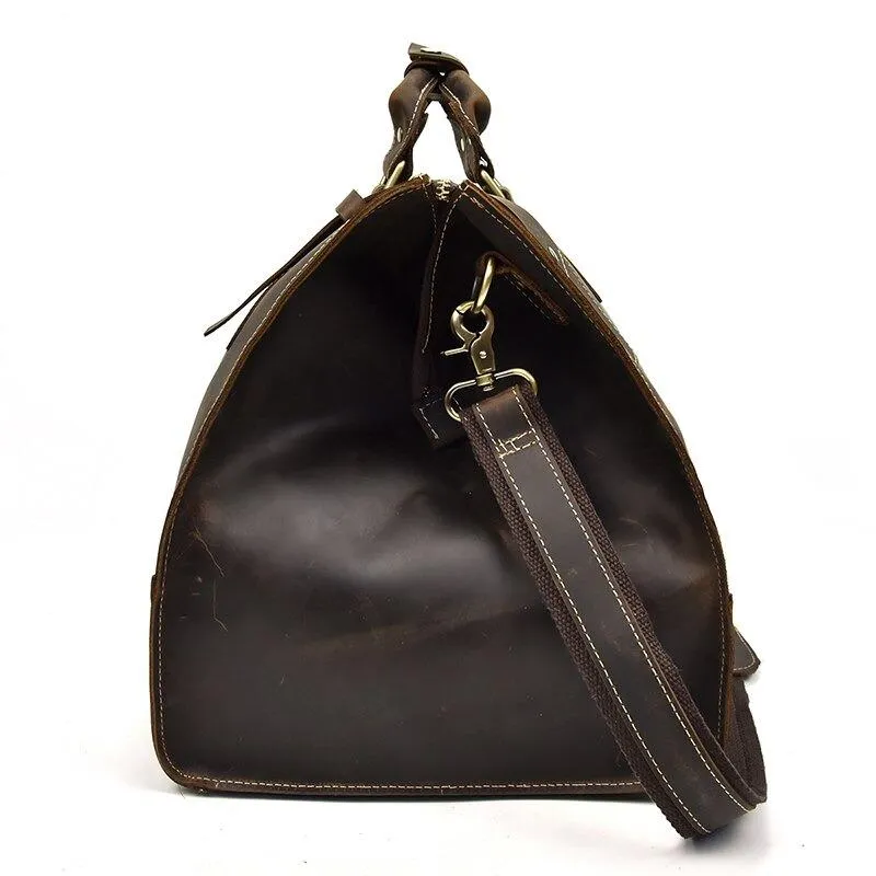 Alastair Crazy Horse Leather Duffel Bag