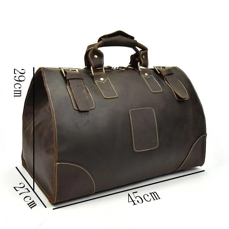 Alastair Crazy Horse Leather Duffel Bag