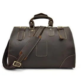 Alastair Crazy Horse Leather Duffel Bag