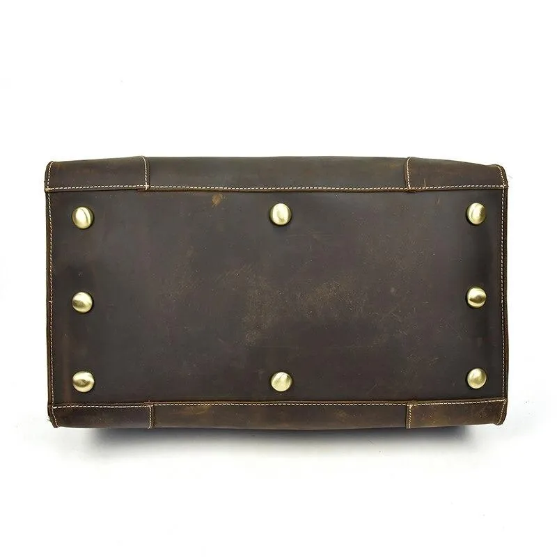 Alastair Crazy Horse Leather Duffel Bag