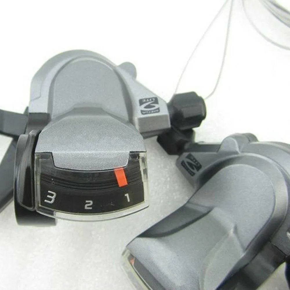 Aluminum Alloy Principal Part Resin Outshell Bike Speeds Shifter Trigger Set Left 3-speed Right 9-speed Adjustable