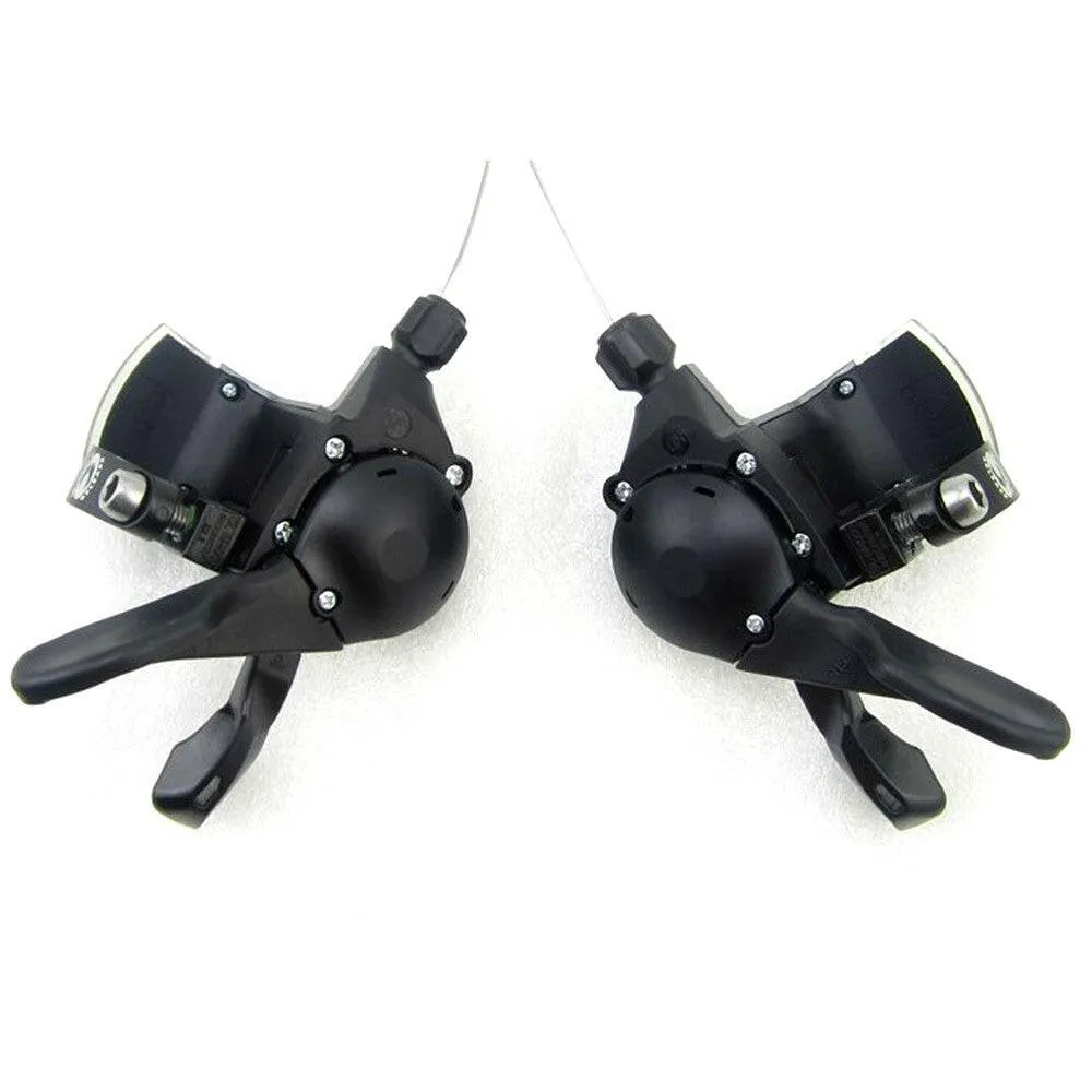 Aluminum Alloy Principal Part Resin Outshell Bike Speeds Shifter Trigger Set Left 3-speed Right 9-speed Adjustable