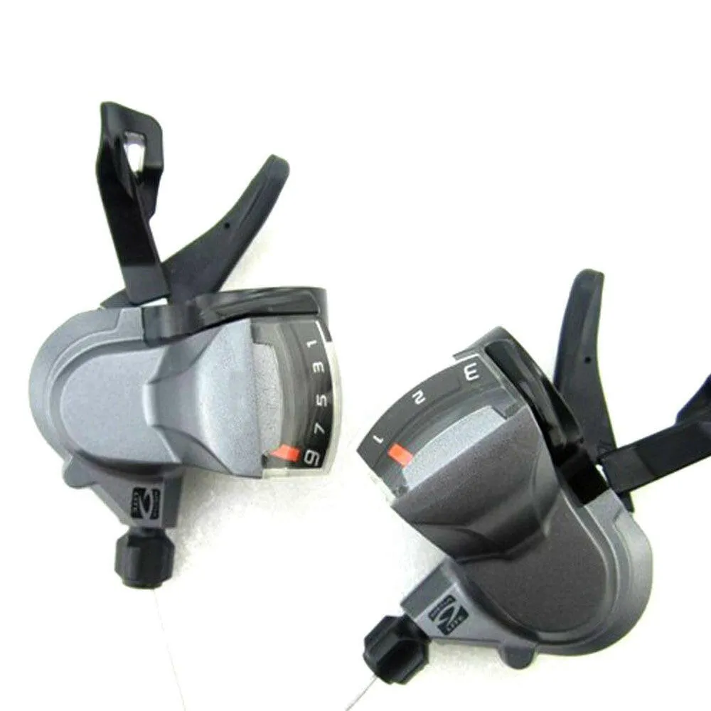 Aluminum Alloy Principal Part Resin Outshell Bike Speeds Shifter Trigger Set Left 3-speed Right 9-speed Adjustable