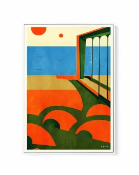 Amalfi, Italy (1964) By Bo Anderson | Framed Canvas Art Print