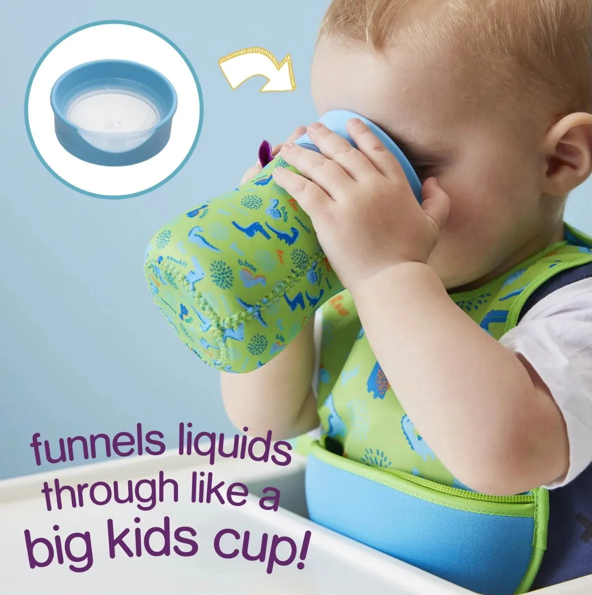 B.Box Training Cup 240ml - Blueberry Blue