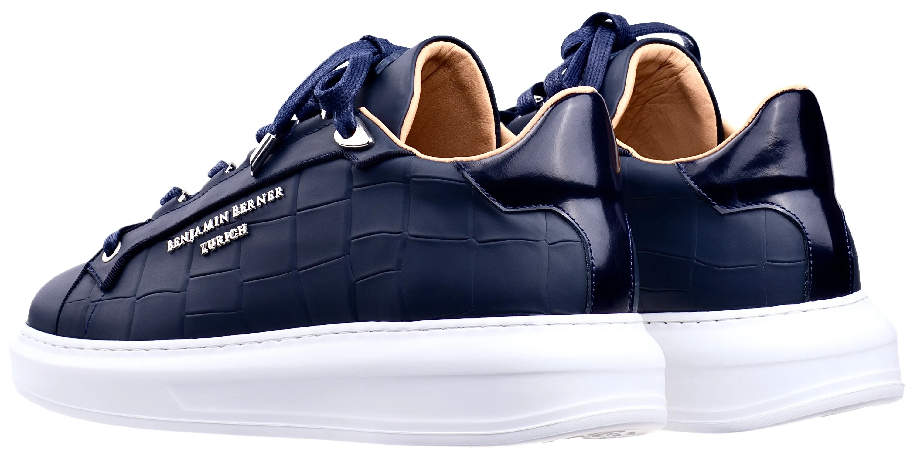BNJ ACHILLE NAVY MATT CROCODILE