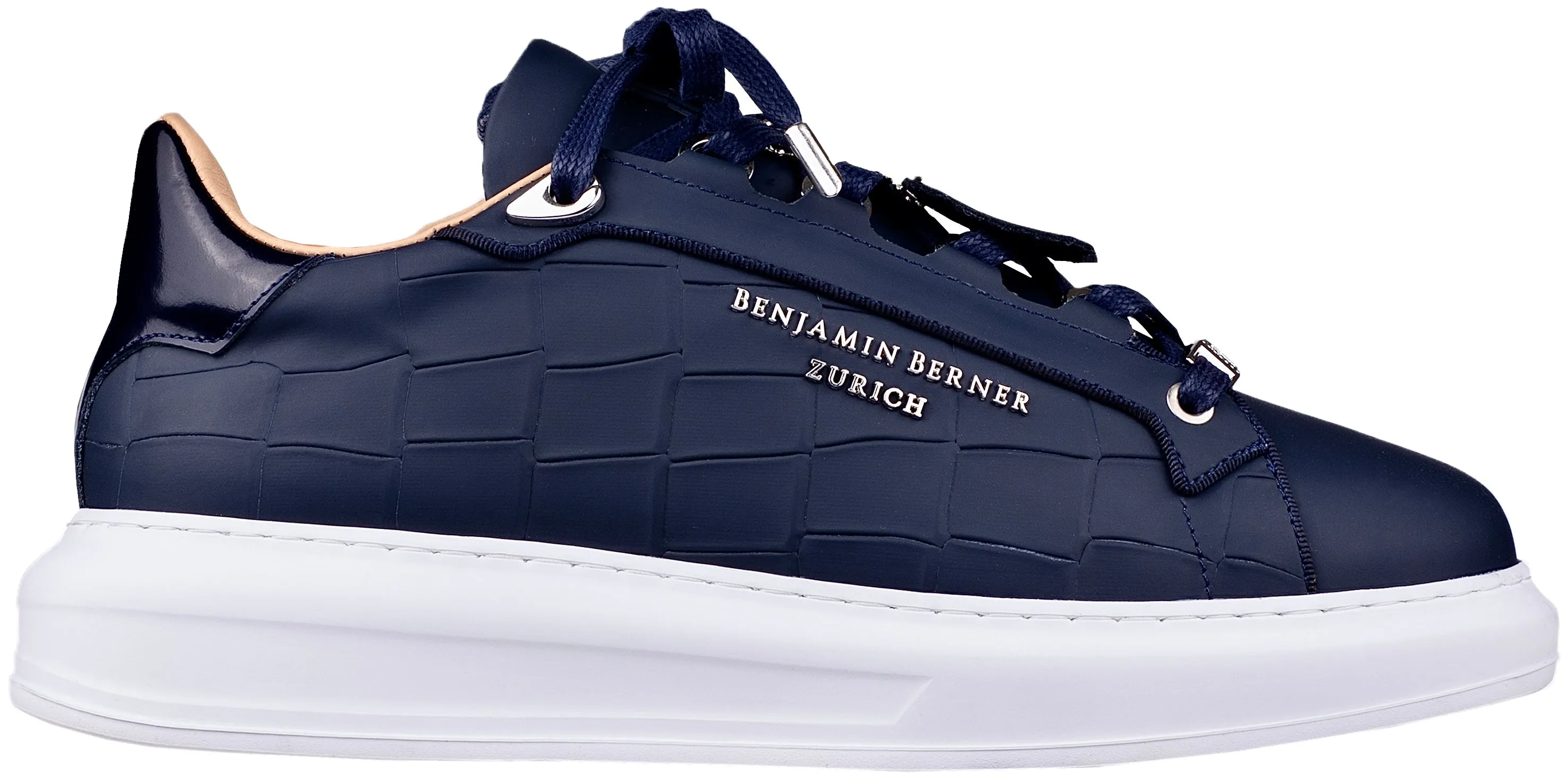 BNJ ACHILLE NAVY MATT CROCODILE