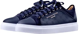 BNJ ODIN NAVY  MONOGRAM EMBOSSED MATT NAPPA