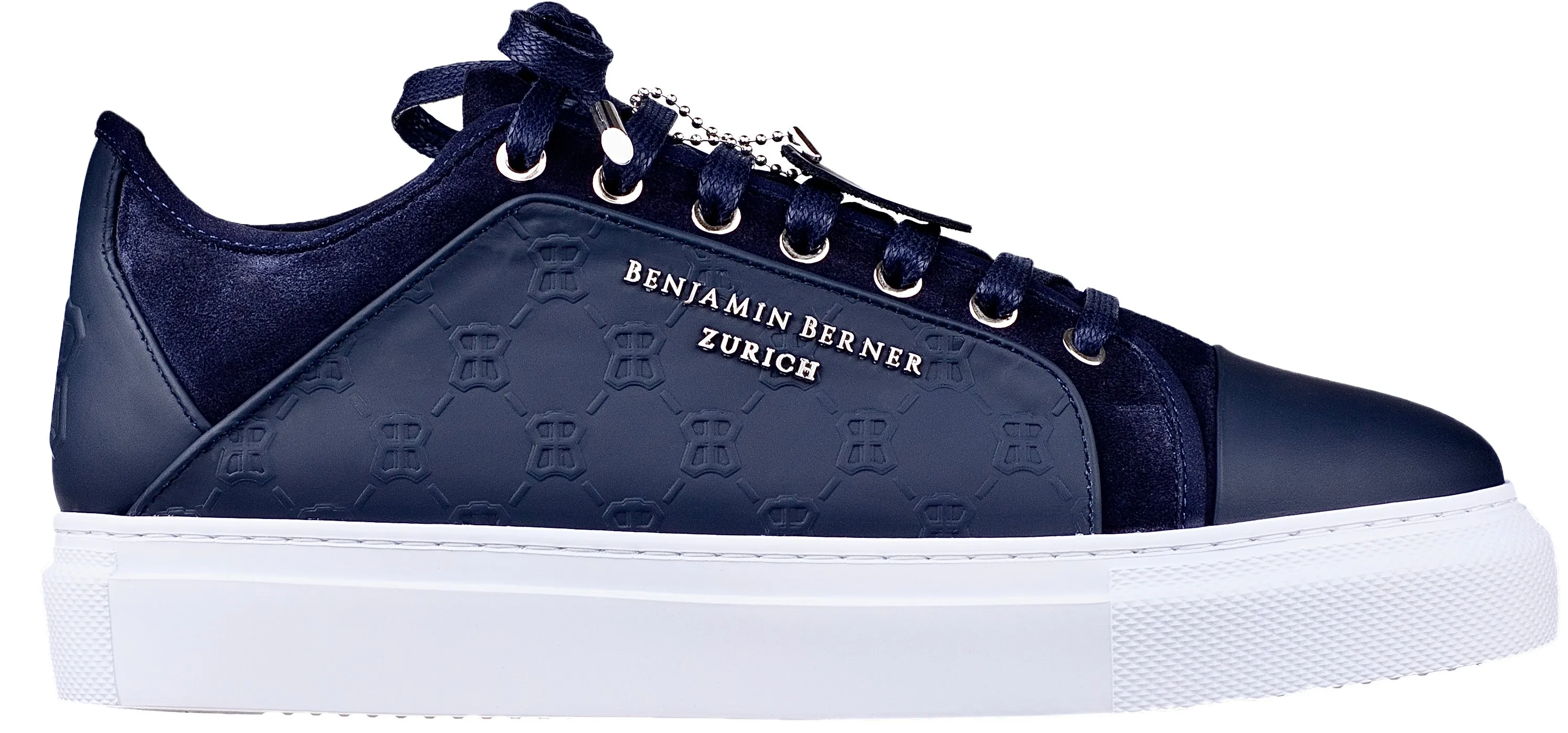 BNJ ODIN NAVY  MONOGRAM EMBOSSED MATT NAPPA