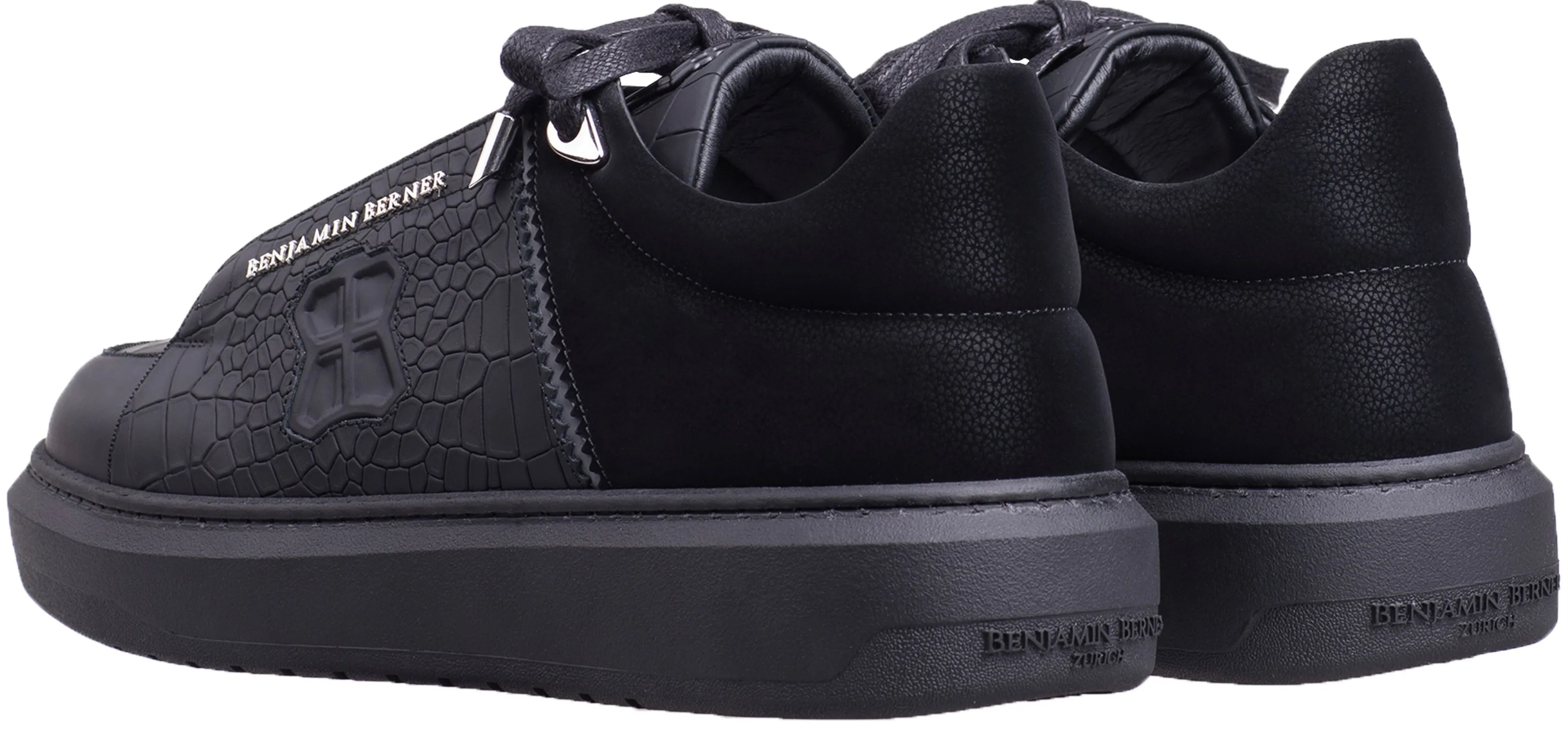 BNJ THEO BLACK MATT CROCODILE