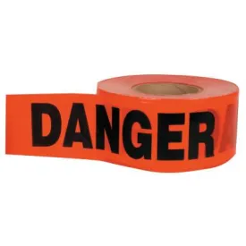 C.H. HANSON® Barricade Tape, 3 in x 1,000 ft, Red, Danger, 16003