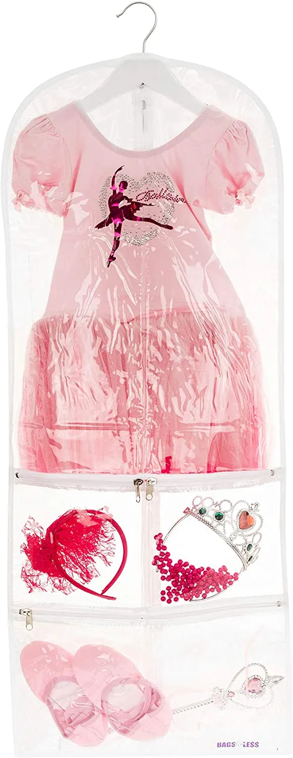Clear Children's Mini Costume Garment Bag Kids Clothing 16 inch X 40 inch