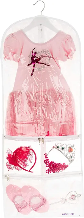 Clear Children's Mini Costume Garment Bag Kids Clothing 16 inch X 40 inch