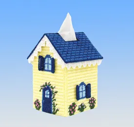 Cottage Tissue Box Cover Plastic Canvas Kit
