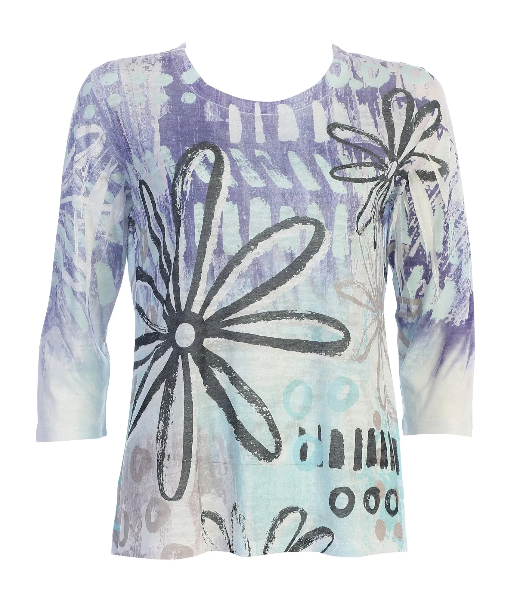 Delilah Burnout High Low  Top