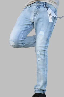 DZTR Kids Stretch Jeans (Light Blue) - DZTR-K-025