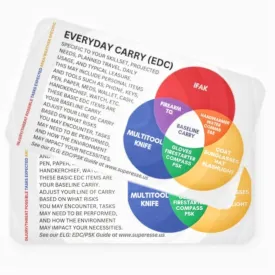 EDC Venn Diagram - Everyday Carry Reference for Baseline and Imminent Needs Loadouts