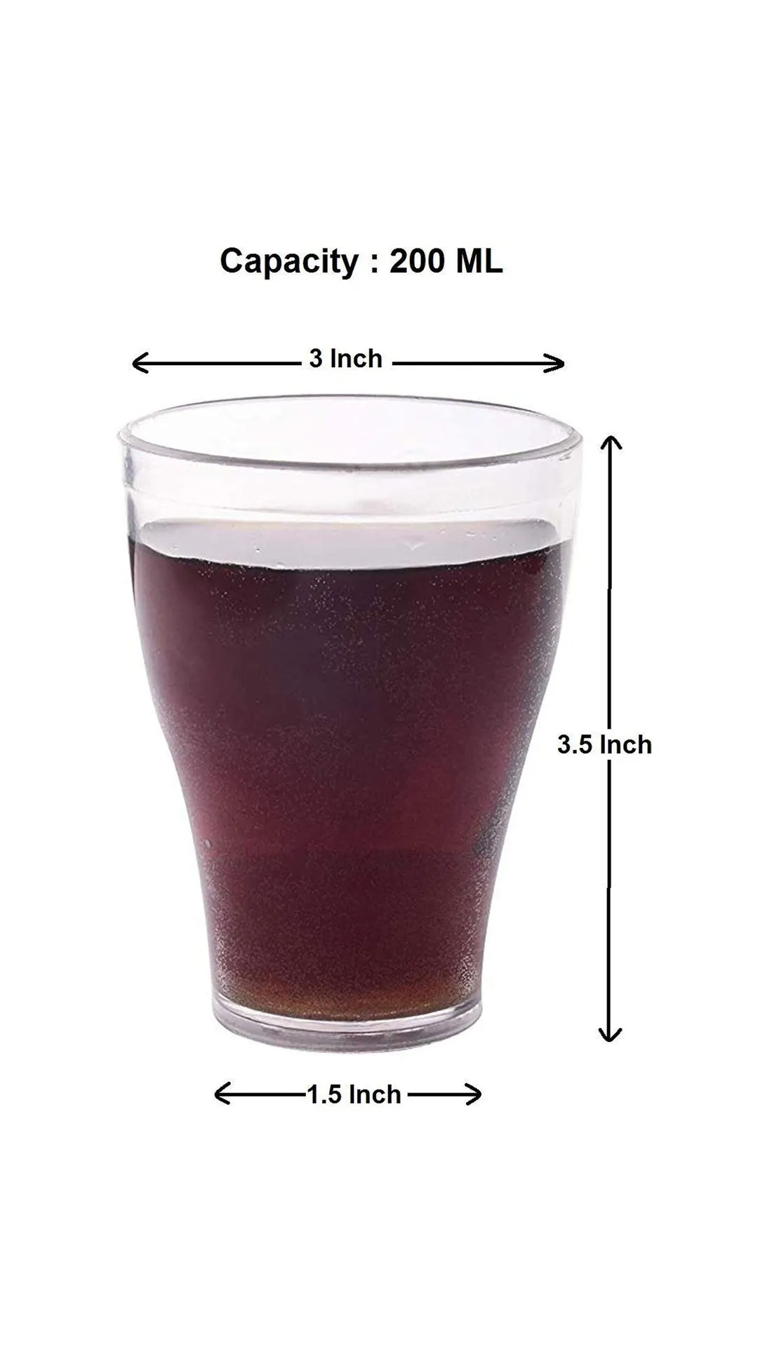 Experience the beauty of crystal-clear glassware with our Polycarbonate 300ml Mocktail Glass.