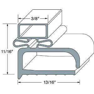G702   30" x  67"  OD,  Door Gasket, Screw mounted   NRE # 307991