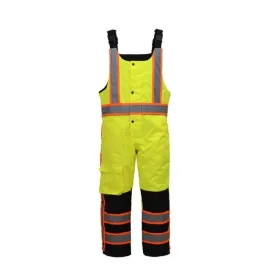 GSS Class E Premium Two Tone Poly-Filled Winter Insulated Bibs W/Multi Pockets