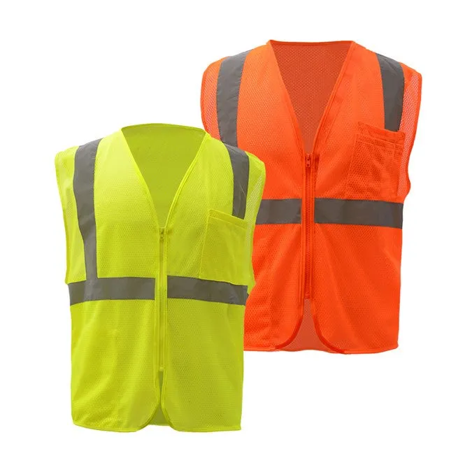 GSS Standard Class 2 Mesh Zipper Safety Vest