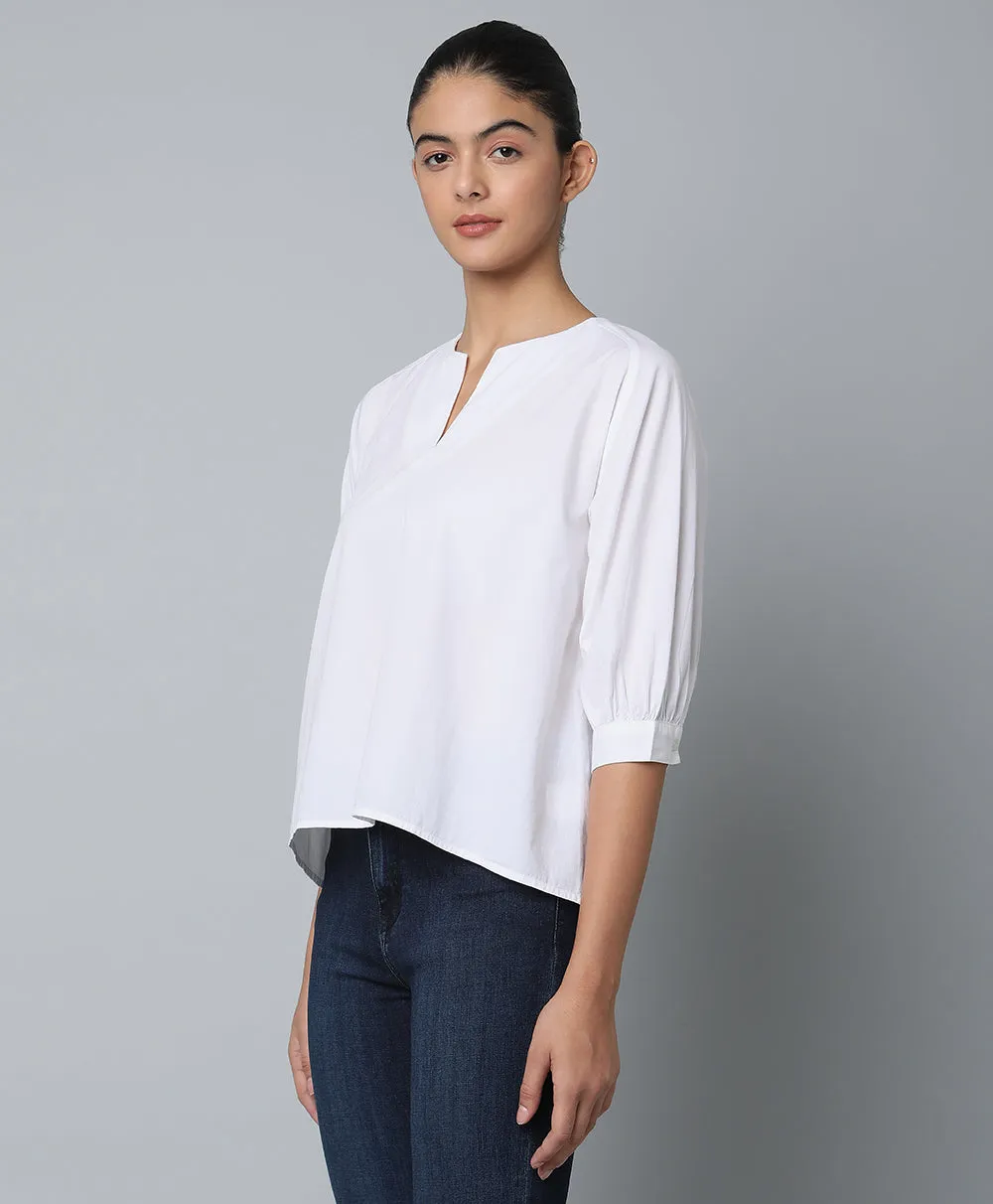 High Low Top- White