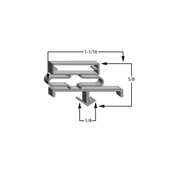 Jordon-Fogel GA-142 Door Gasket - Size 31-1/4 x 66-1/4 Compatible with Jordon-Fogel GA-142