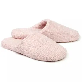 Kashwere Lounge Ultra Plush Blush Pink & White Heathered Spa Slippers