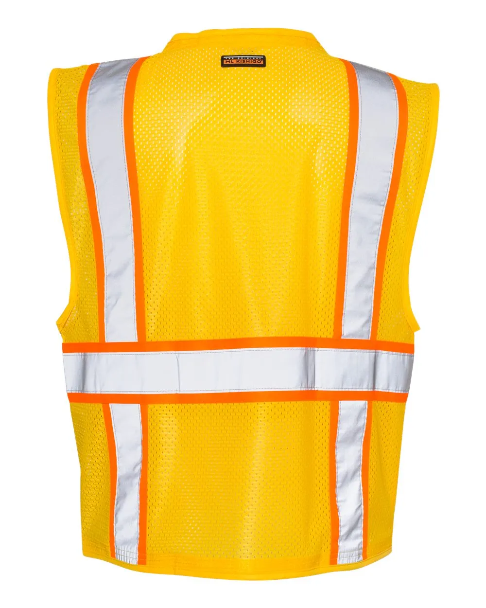 Kishigo - EV Series® Enhanced Visibility Multi-Pocket Mesh Vest - Yellow / Orange