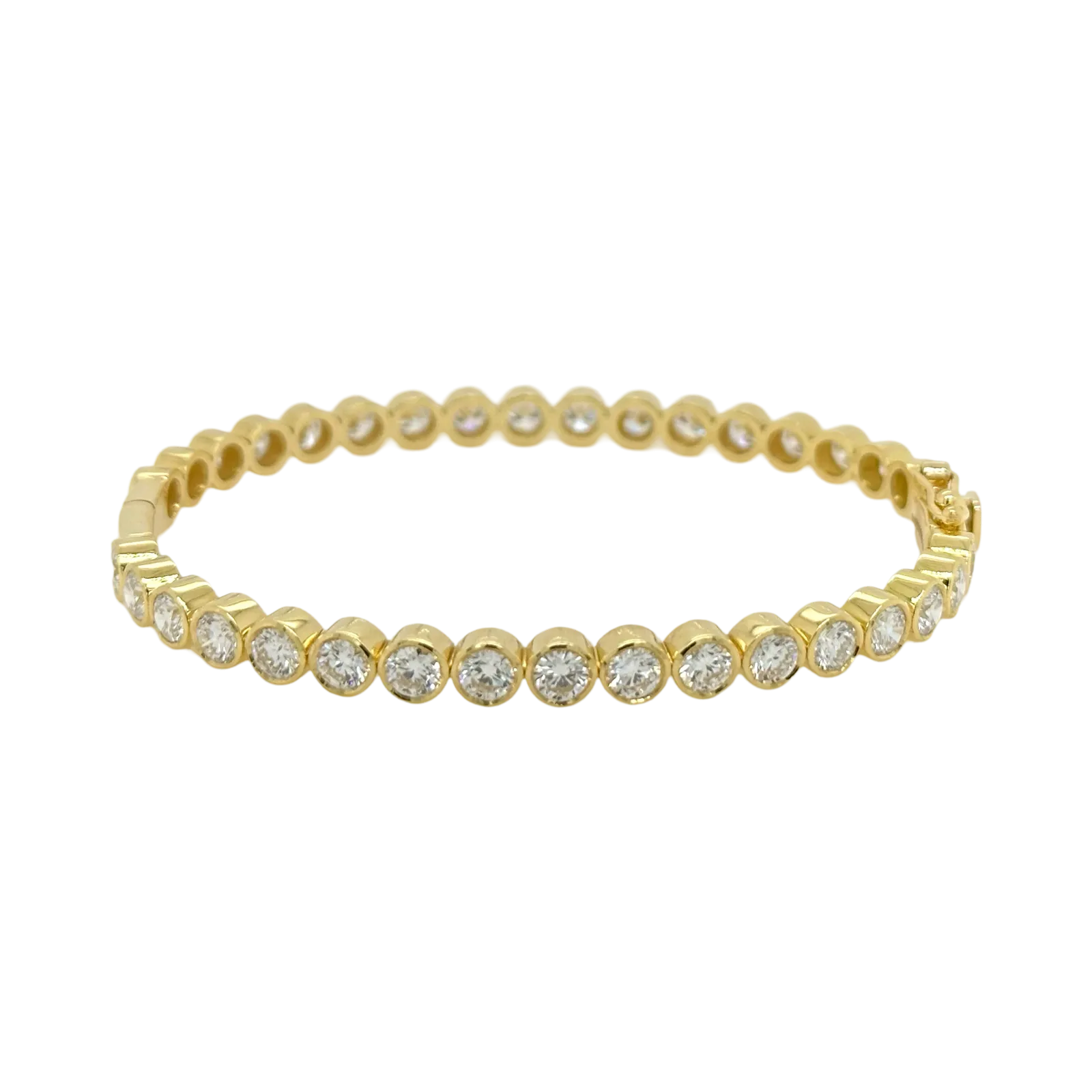 LAB GROWN DIAMOND BEZEL BANGLE