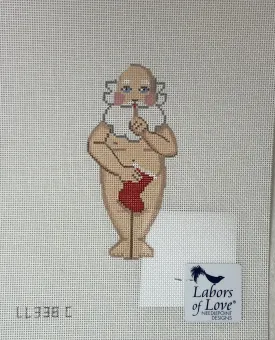 Labors of Love LL338C Naked Santa with Stocking