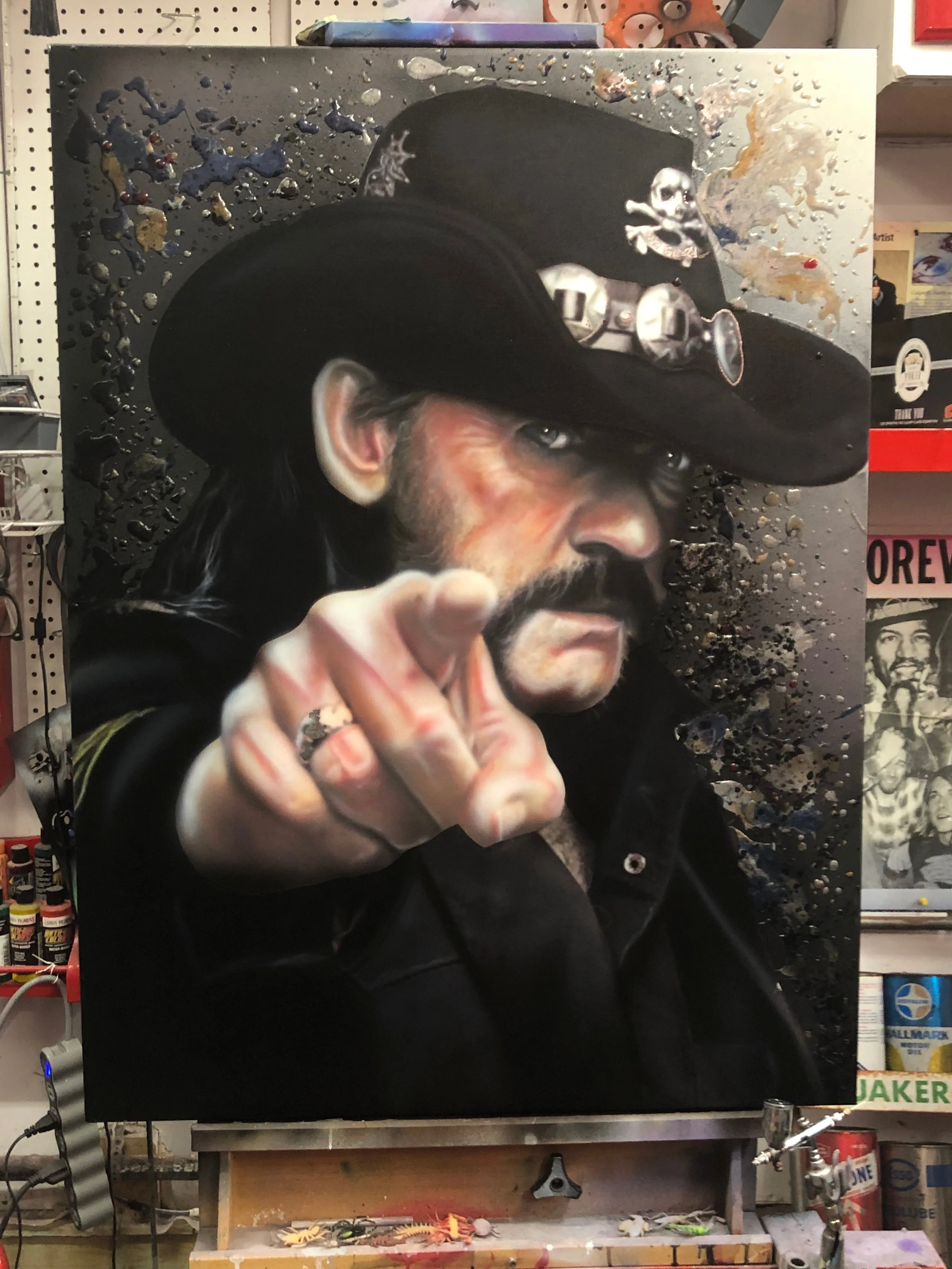 Lemmy – Motorhead canvas celebrity portrait