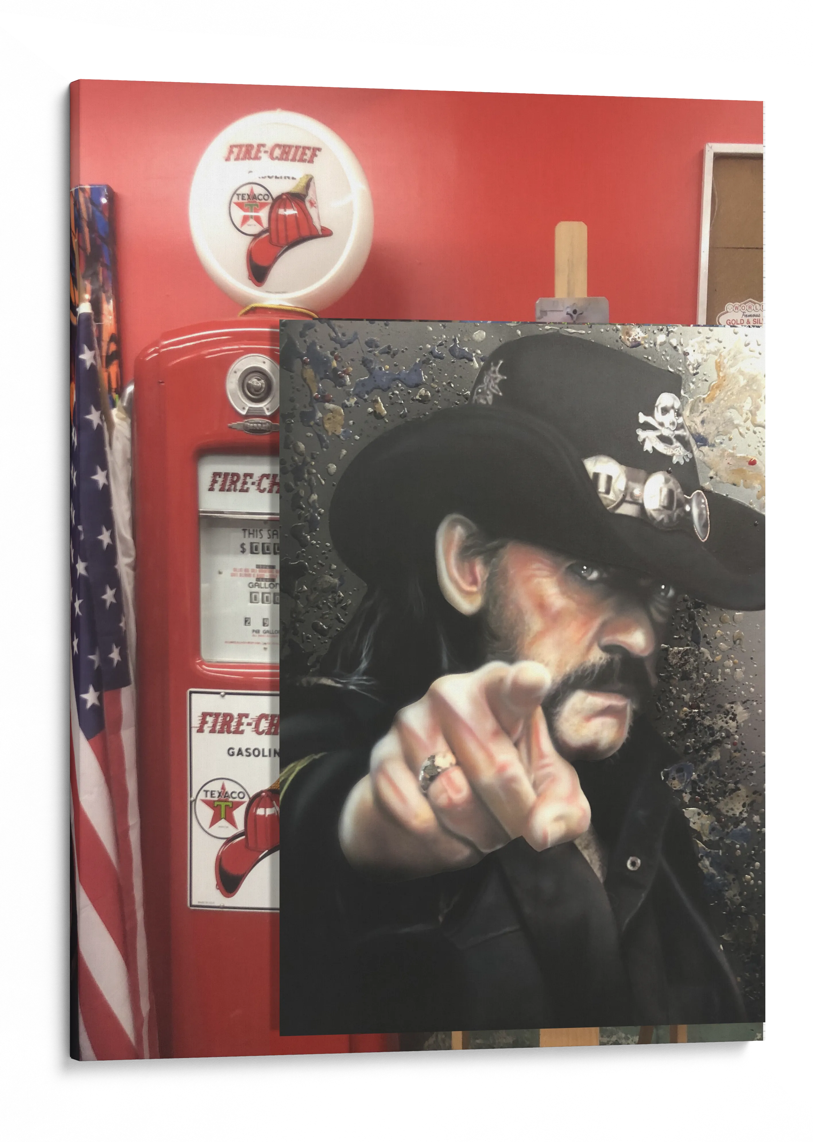 Lemmy – Motorhead canvas celebrity portrait