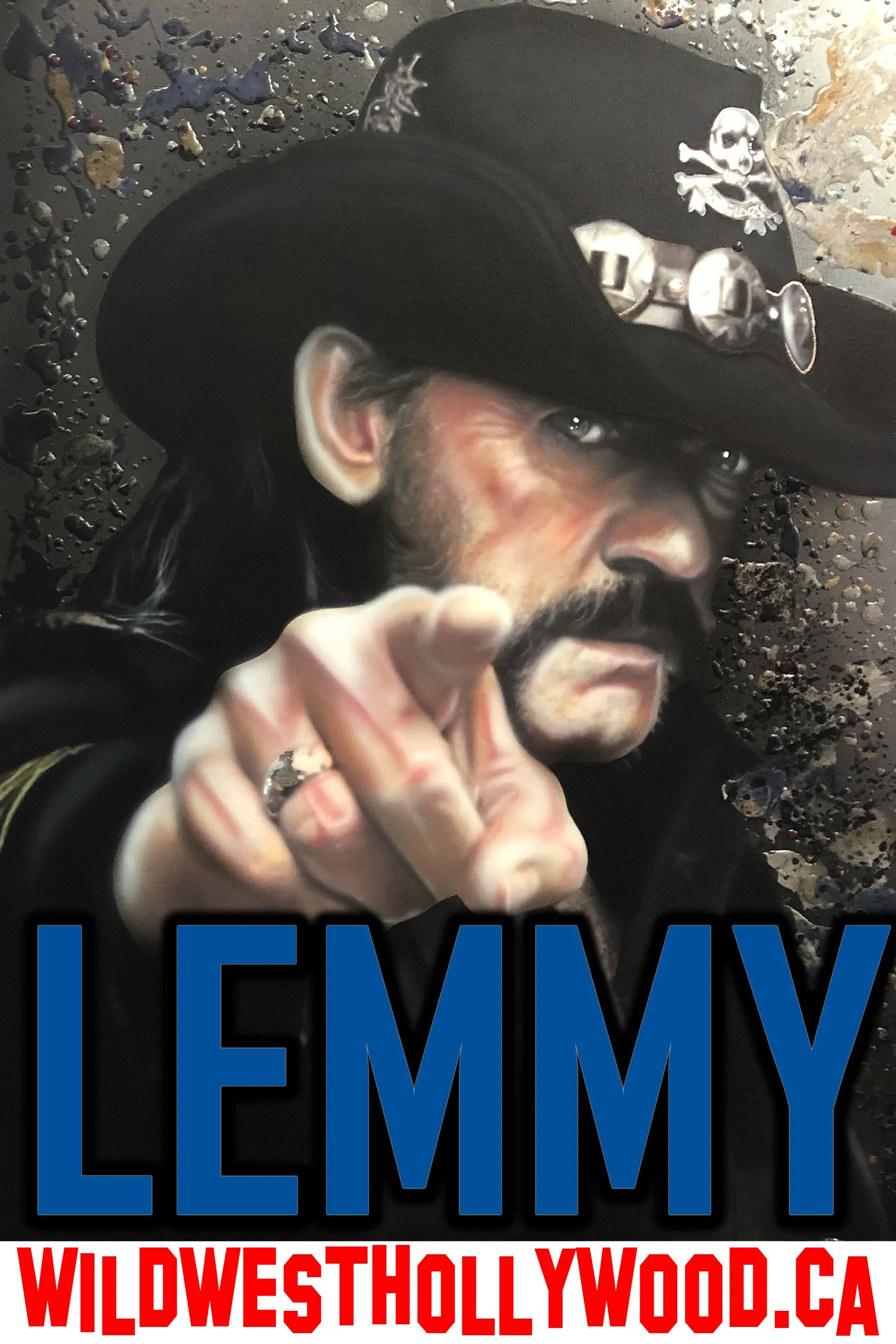 Lemmy – Motorhead canvas celebrity portrait