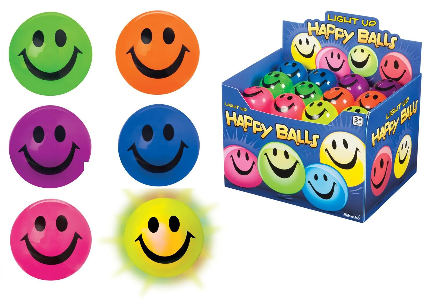 LIGHT UP HAPPY BALL ASSORTED STYLES
