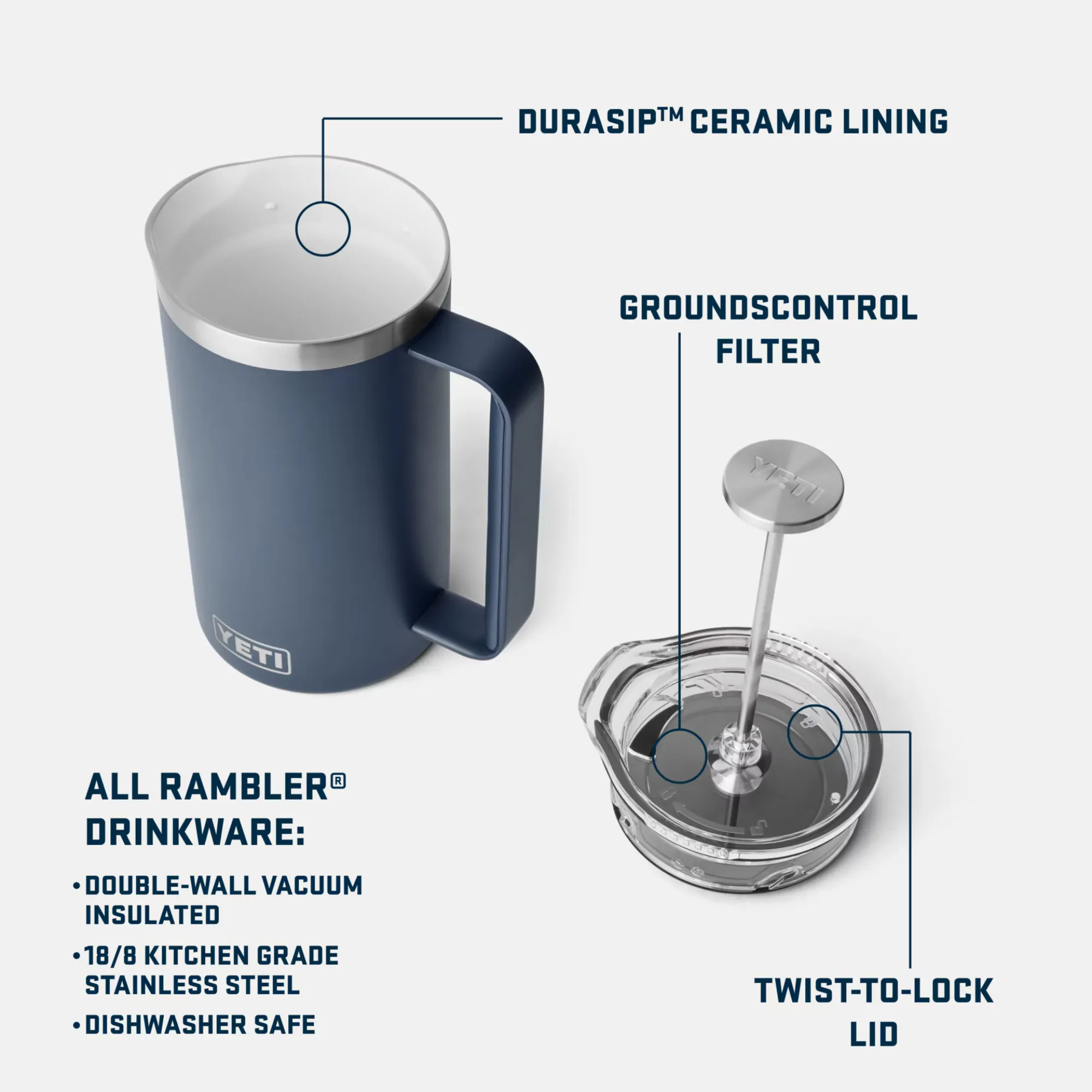 LRC x YETI 34oz French Press