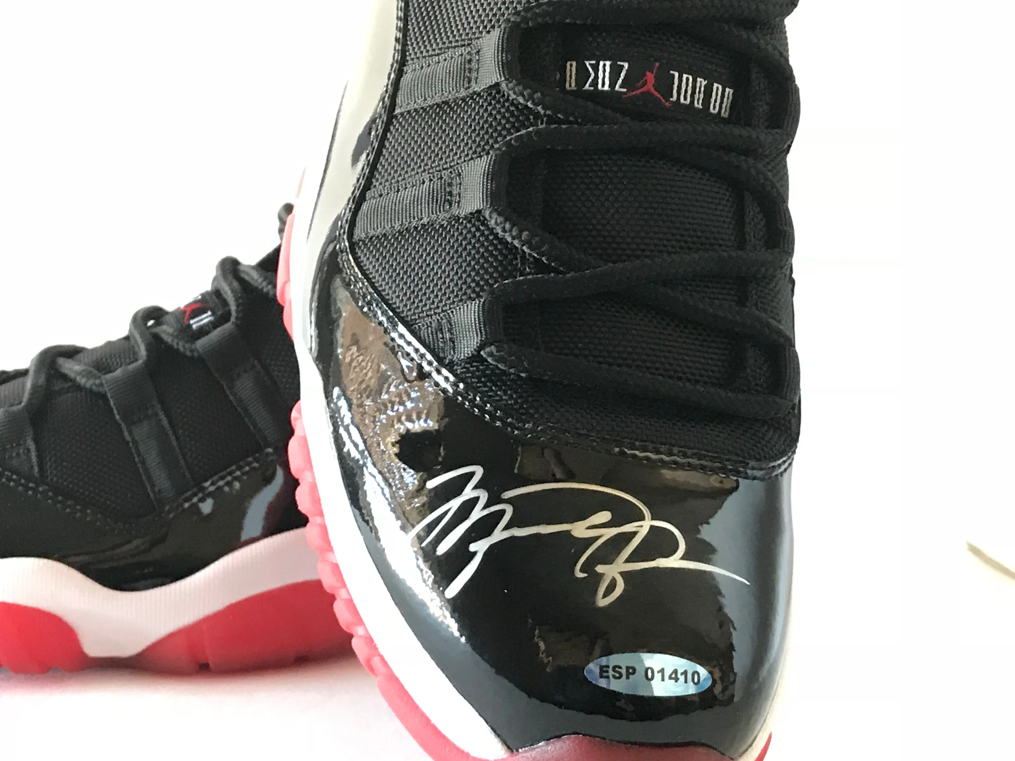 Michael Jordan Chicago Bulls Autographed UDA Air Jordan's 11 Basketball Shoes