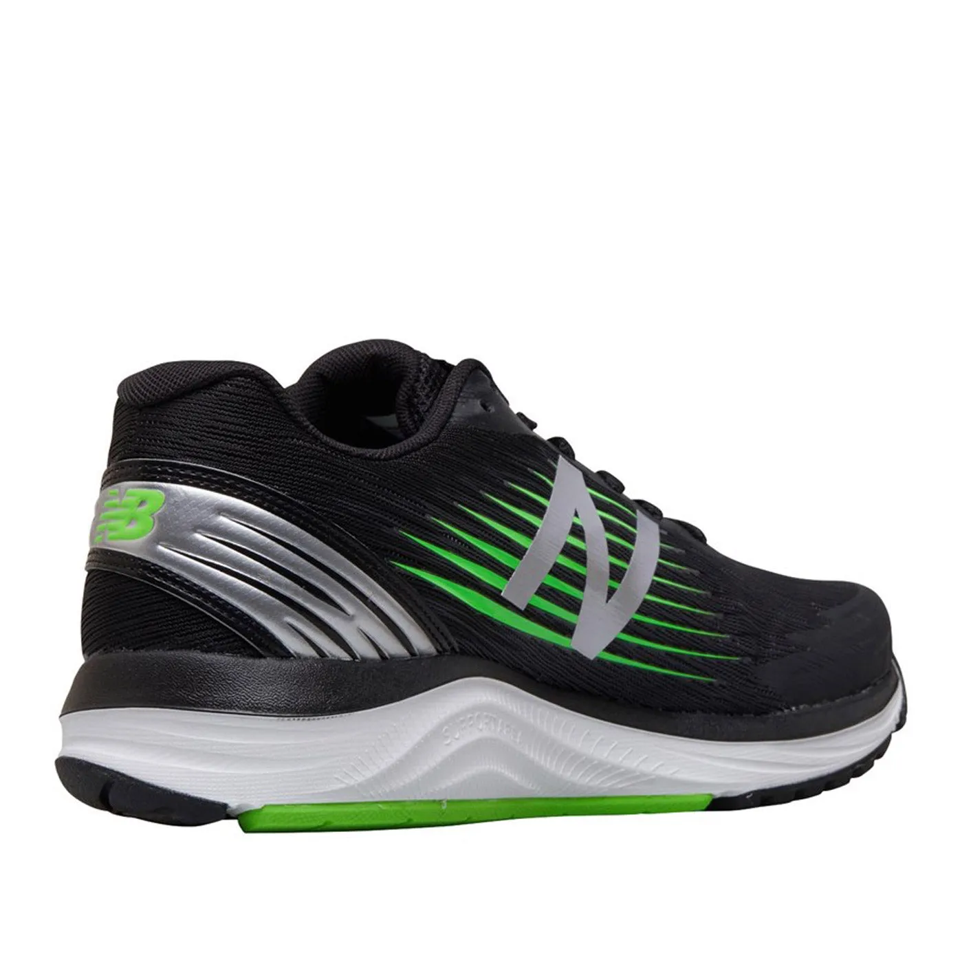 New Balance men's Synact running trainer black/green