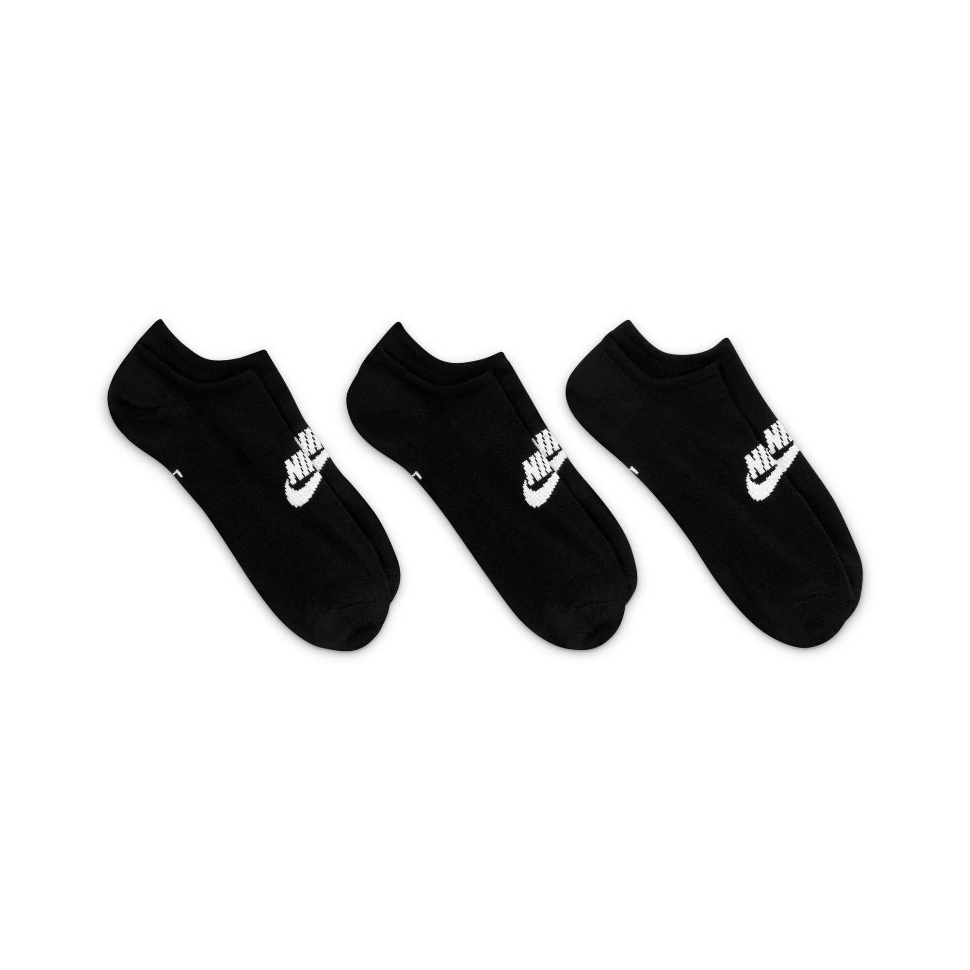 Nike Everyday Essential No Show 3 Pack Socks - Black/White