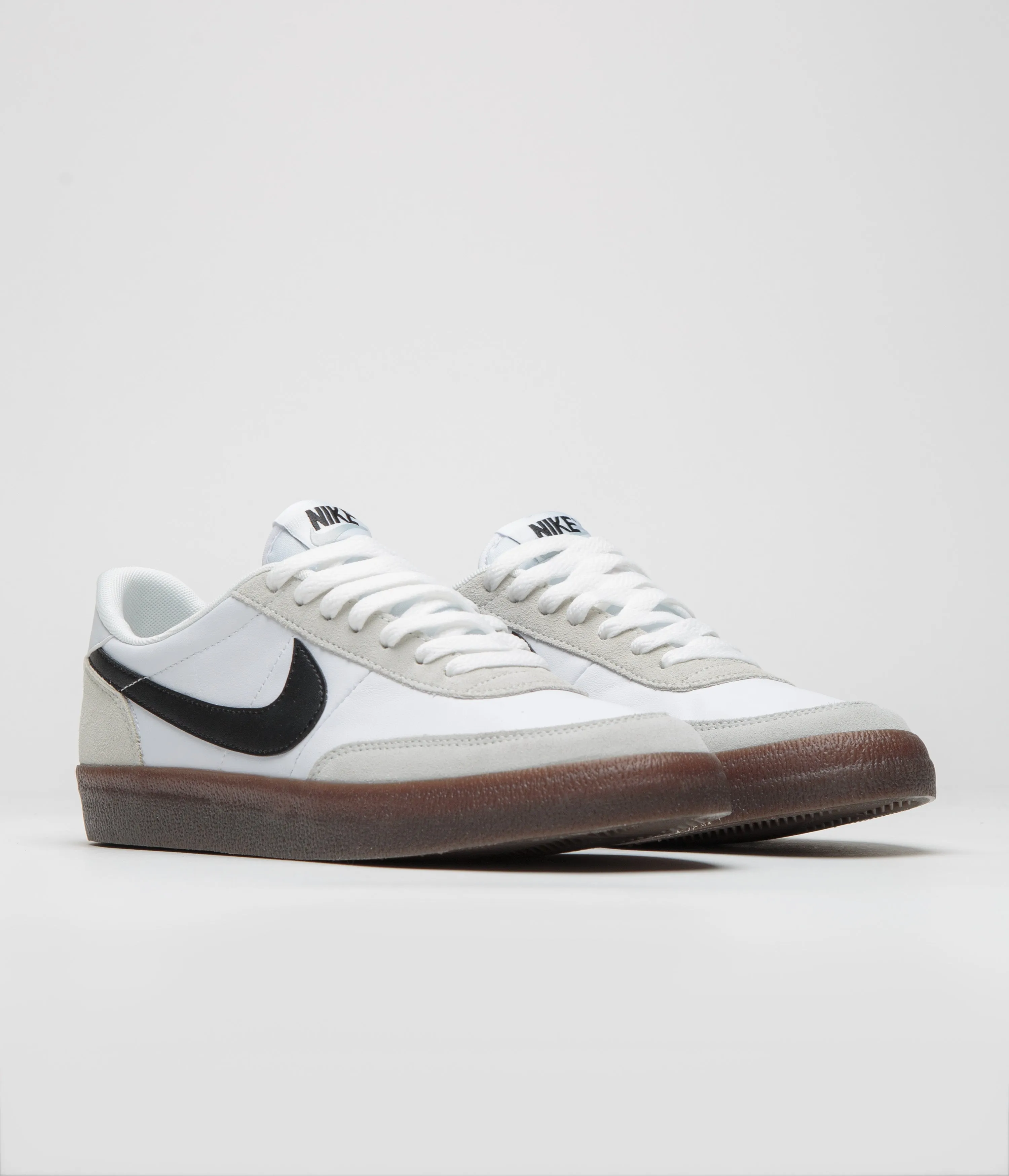 Nike Killshot 2 Leather Shoes - White / Black - Light Silver - Gum Dark Brown