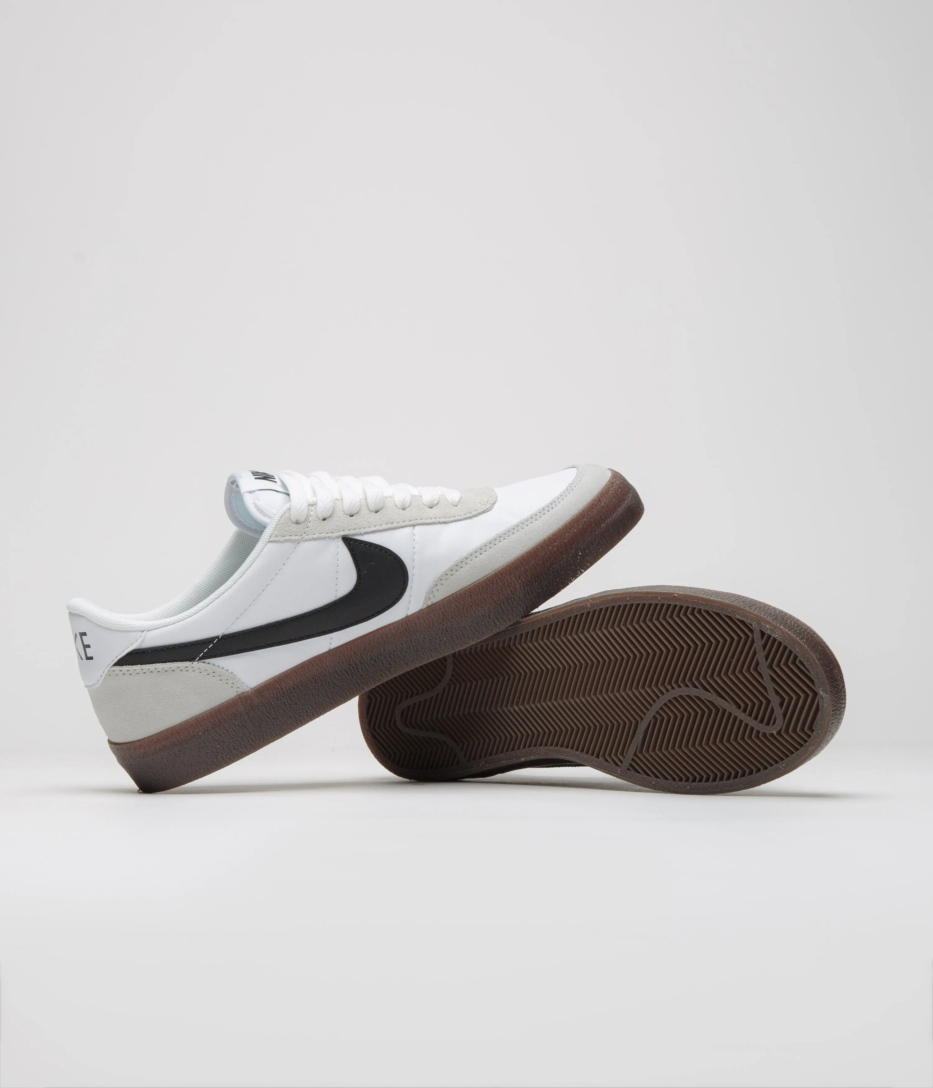 Nike Killshot 2 Leather Shoes - White / Black - Light Silver - Gum Dark Brown