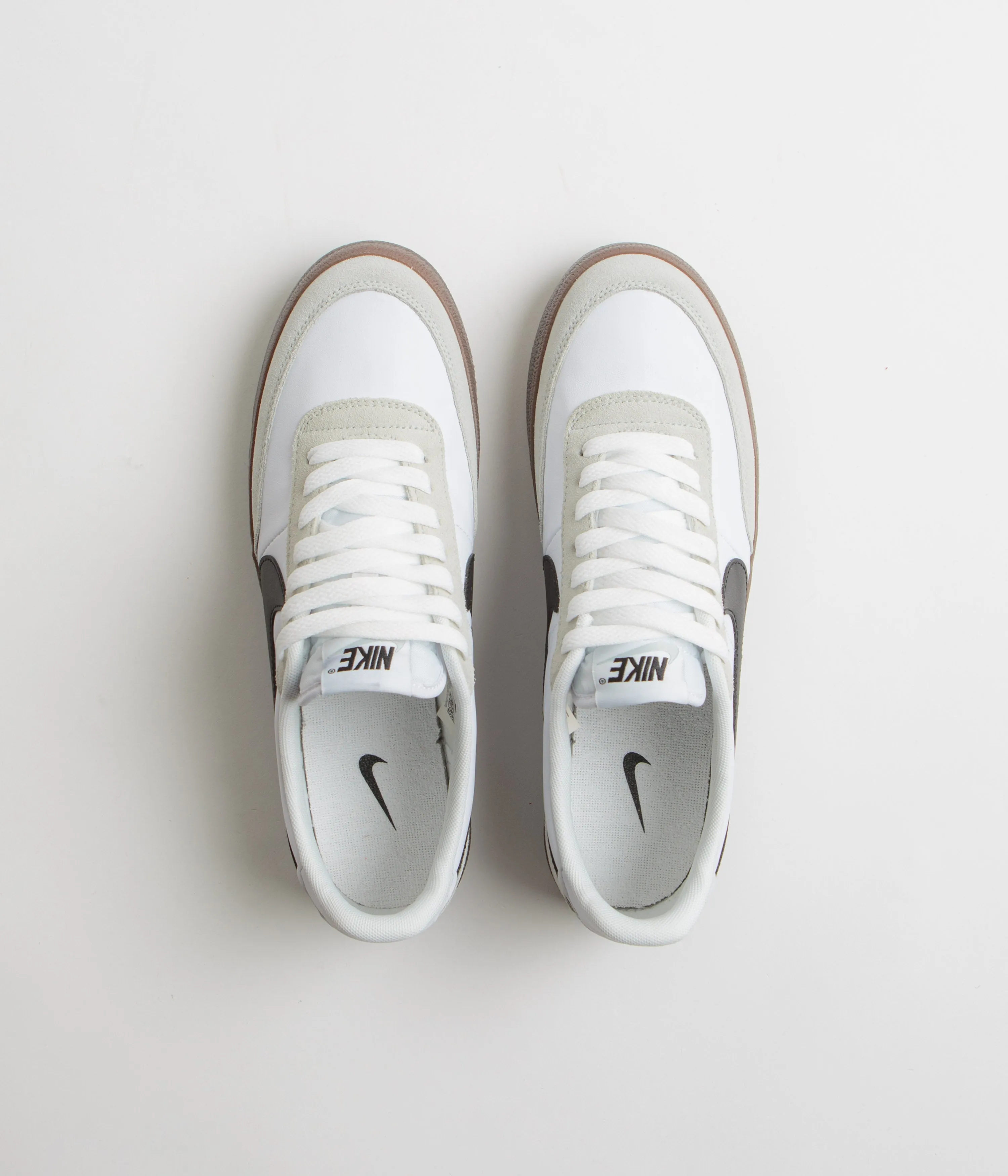 Nike Killshot 2 Leather Shoes - White / Black - Light Silver - Gum Dark Brown